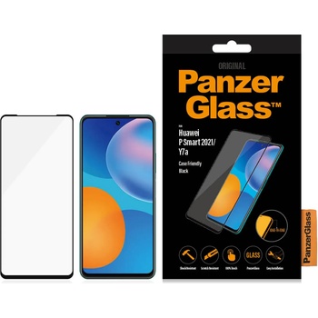 Panzer Стъклен протектор PanzerGlass за Huawei P Smart 2021 , CaseFriendly - Черен