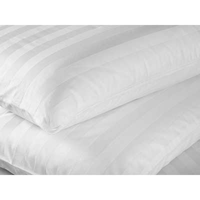 Mirtex Látka SATEEN 150/100 Bílá 20mm hotelový pruh šíře 285cm