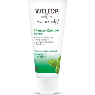 Weleda Rastlinný gél na umývanie citlivých zubov a ďasien Bez fluóru 75 ml