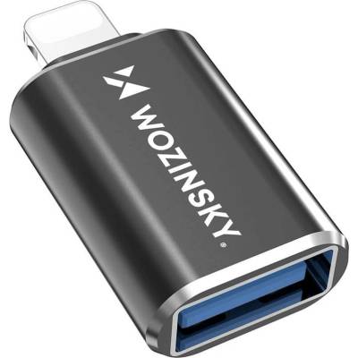 Wozinsky Адаптер от Wozinsky, Lightning(м) към USB-A(ж), 10W, черен (WALA-01)