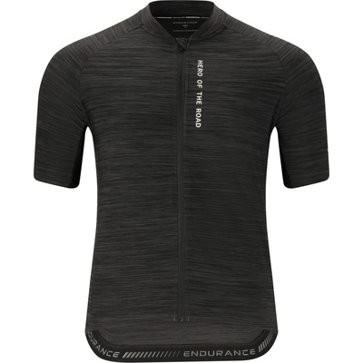 ENDURANCE Мъжка фланелка с къс ръкав за колоездене ENDURANCE Logan Cycling/MTB Melange S/S Jersey Cycling jersey - Black - размер 3XL (056-3491-0117)