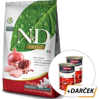 N&D dog GF Adult Medium chicken & pomegranate 12 kg