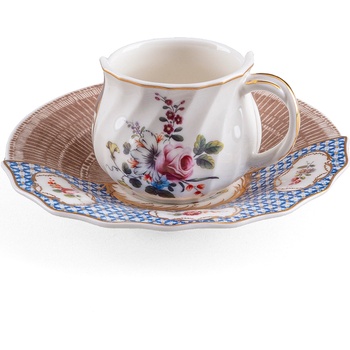 Seletti Чаша за кафе Hybrid New Era Djenne с чинийка (09161)