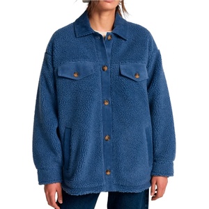Billabong Дамско поларено яке Billabong Women's Coastal Waves Fleece jacket - Washed Blue (105-7207-0212)