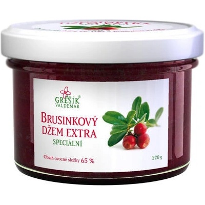 Grešík Džem Brusinkový extra Speciální 220 g