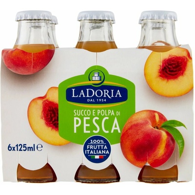 La Doria broskyňový džús 6 x 125 ml
