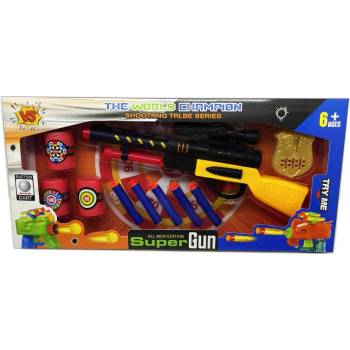 Image 1 of Armtoys ДЕТСКА ПУШКА С МЕКИ ПАТРОНИ, КЕНЧЕТА И ЗНАЧКА