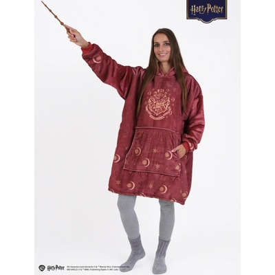 MKLuzkoviny.cz Beránková mikina Harry Potter Bradavice červená