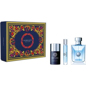 Versace Versace pour Homme Подаръчен комплект, Тоалетна вода 100ml + Тоалетна вода 10ml + Део стик 75ml, мъже