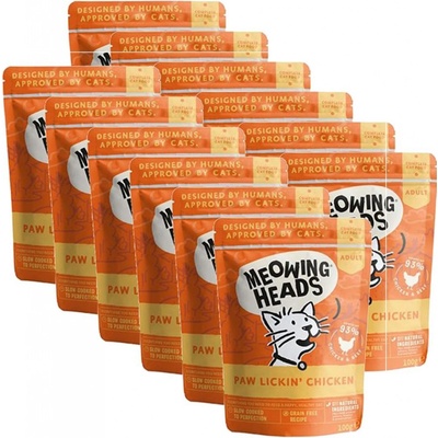 Meowing Heads Paw Lickin Chicken Grain Free 12 x 100 g