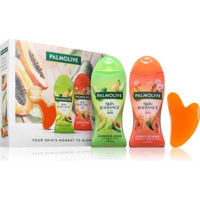 Palmolive Skin Radiance sprchový gél 250 ml + sprchový gél 250 ml + gua sha