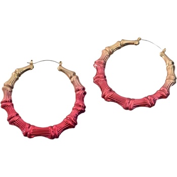 HARAHU Обеци si-29286 - Златна / Розова kp29286 (si-29286)