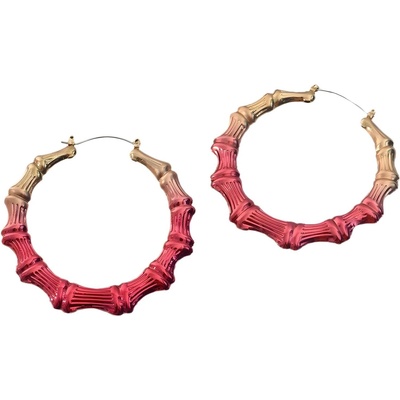 HARAHU Обеци si-29286 - Златна / Розова kp29286 (si-29286)