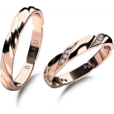 Bisaku snubní Amaryllis BIS BD07-3RG Růžové zlato