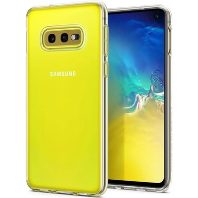 Spigen Liquid Crystal Case - тънък качествен силиконов (TPU) калъф за Samsung Galaxy S10E (прозрачен)