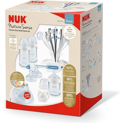 Nuk Сет стъклени шишета NUK - Nature Sense, Premium Softer (10225225)