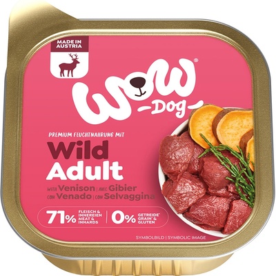 WOW Adult Dog Zvěřina s batáty 150 g