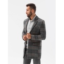 Ombre Clothing pánský kabát Isiten C431 černá