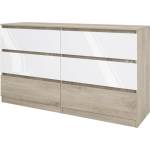 Bogdan Furniture I Скрин Mod 3076, Сонама Арвен/Бал гланц