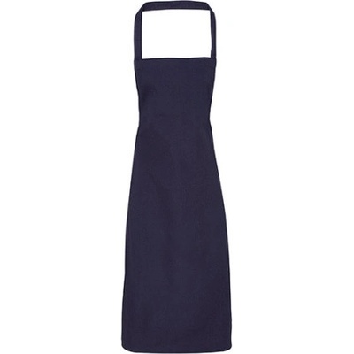 Premier Workwear Zástěra s laclem z biobavlny bez kapsy PR102 Navy Pantone 2766 60x87cm