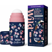 Wild Roll on Marble Ditsy Coconut & Vanilla Deodorant, 50ml, unisex