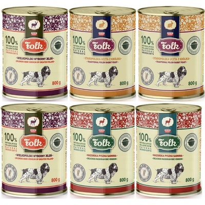 Folk MIX 3 příchutě 6 x 800 g