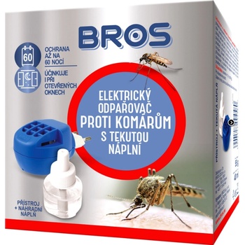 Bros Elektrický odparovač proti komárom + tekutá náplň na 60 nocí