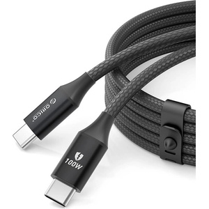 ORICO Кабел с бързо зареждане за устройства с USB-C порт - Orico CDX USB-C to USB-C Fast Charging Cable 100W (черен) (100 см) (CDX-100W)