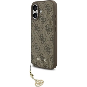 GUESS Калъф Guess 4G Charms Collection MagSafe за iPhone 17 - кафяв