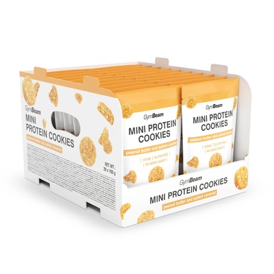 GymBeam Мини протеинови бисквити 20 x 100 g peanut butter salted caramel