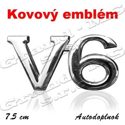 Kovový univerzálny emblém V 6 typ 01