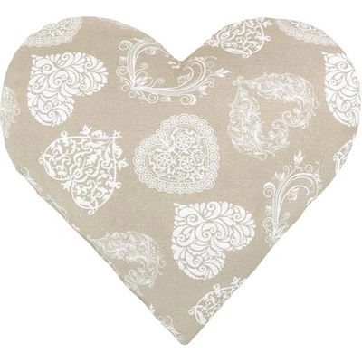 Bellatex Srdce Lada béžové srdce 42x40