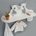 Italbaby Рафт със закачалки Italbaby - Dolci Coccole, бял/сив (070.4200-0154)