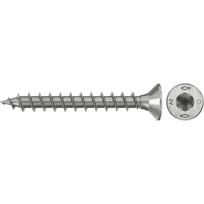 Fischer 574053 šrouby do dřevotřísky 3 mm 20 mm TX Nerezová ocel 200 ks