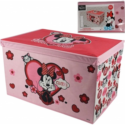 Textilomanie box Minnie Mouse 55x37 cm růžový