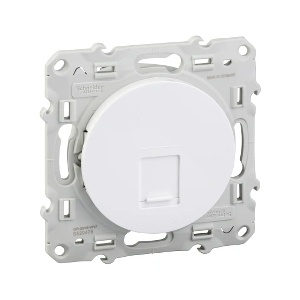 Schneider Electric SE Компютърна розетка RJ45 FTP cat. 6 цвят Бял Odace /до изчерпване/ - S520476 (S520476)