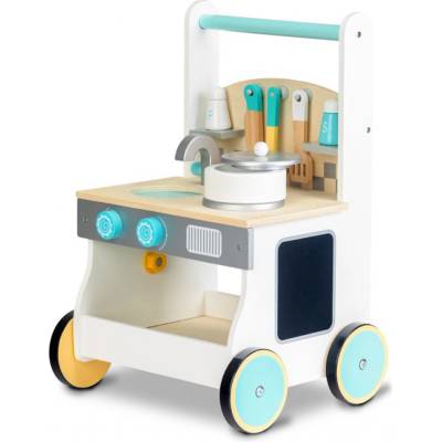 EcoToys drevené kuchynka biela