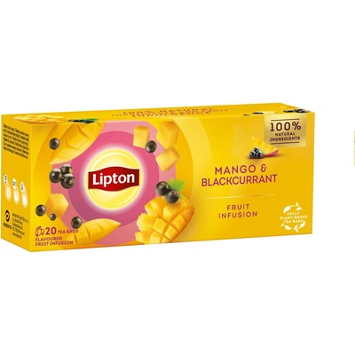 Lipton Čaj Mango with Blackcurrant 20 sáčků