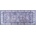 Multidecor Нехлъзгаем ориенталски килим PRINT SHINE 70x140 см, син (MU0049)