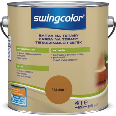 Swingcolor Farba na terasy 4 l okrovo hnedá