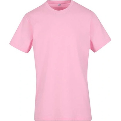 Build Your Brand tričko s okrúhlym výstrihom BY004 Soft Pink