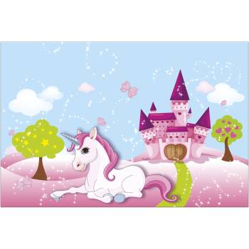 Procos Покривка за маса - Еднорог 120 x 180 см