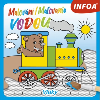 Maľovanie vodou Vlaky