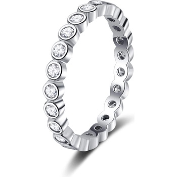 Silenti Jewelry Сребърен пръстен "Изтънченост" - 7 - 54.5мм (17.2мм диам. )