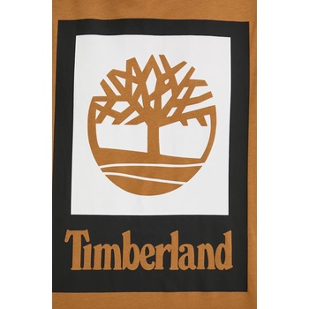 Timberland Памучна тениска Timberland в кафяво с принт TB0A5QS2P471 (TB0A5QS2P471)