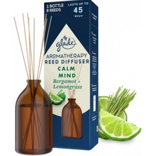 Glade Vonné tyčinky s vůní bergamotu a citronové trávy Aromatherapy Reed Calm Mind 80 ml