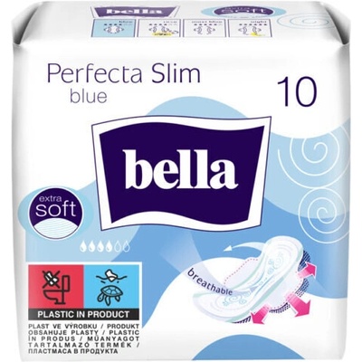 Bella Дамски превръзки Bella Perfecta Slim Blue памук 10бр (Т-210020)