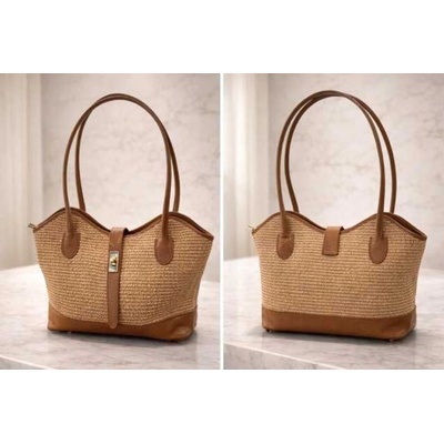 Max Original Leather Dámska kožená kabelka camel 7