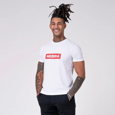 Nebbia tričko pánske Basic 593 white