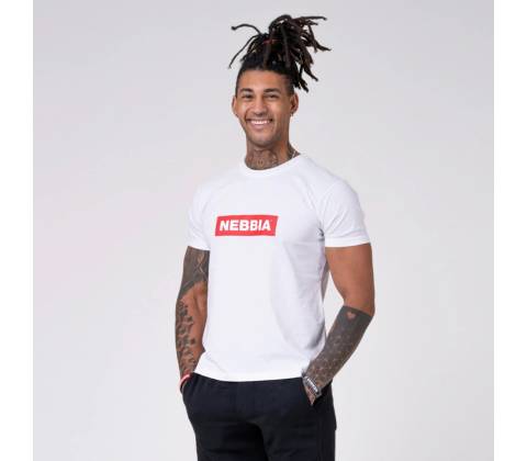 Nebbia tričko pánske Basic 593 white